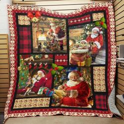 Santa Christmas JFJ12223 3D Customized Quilt 2707 and Home Decor
