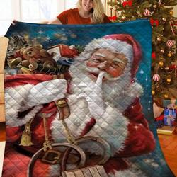 Santa Claus JFJ12233 3D Customized Quilt 2707 and Home Decor