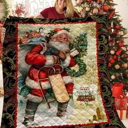 Santa Claus JFJ12238 3D Customized Quilt 2707 and Home Decor
