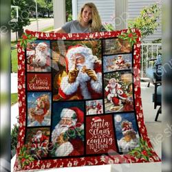 Santa Give Me Big Gift JJI306 Awesome 3D Customized Quilt Hip and Home Decor