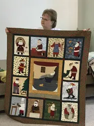 Santa Us Quilt Tdheu and Home Decor