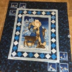 Santa Us Quilt Tdhga and Home Decor