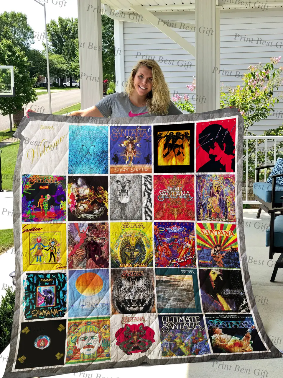 Santana Albums Cover Poster Quilt 2 and Home Decor