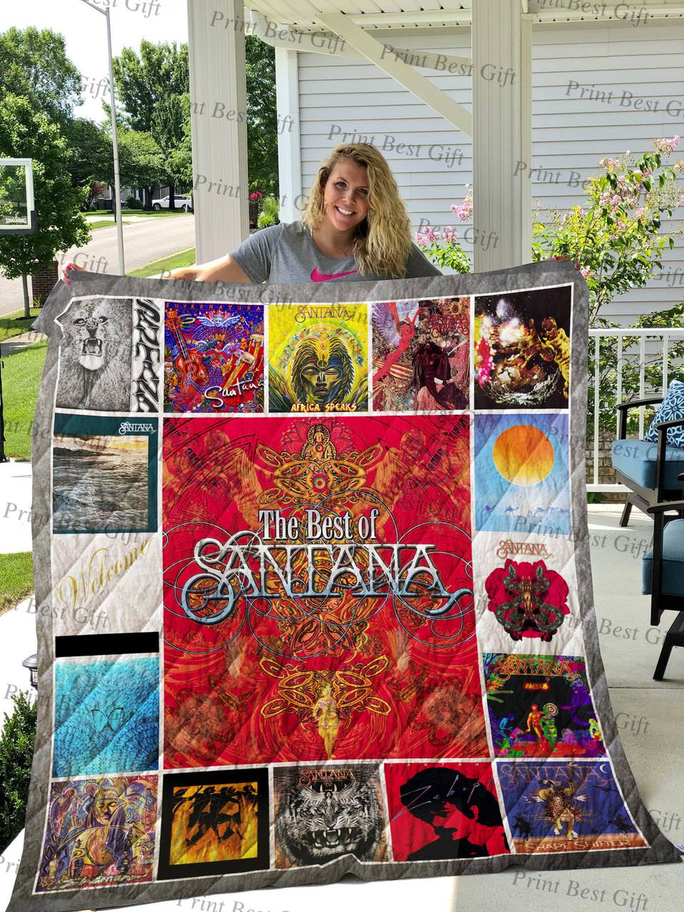 Santana Albums Cover Poster Quilt and Home Decor