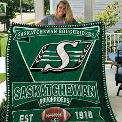 Saskatchewan Roughriders Quilt Blanket and Home Decor