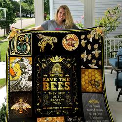 Save The Bee Beekeeper Quilt P500 and Home Decor