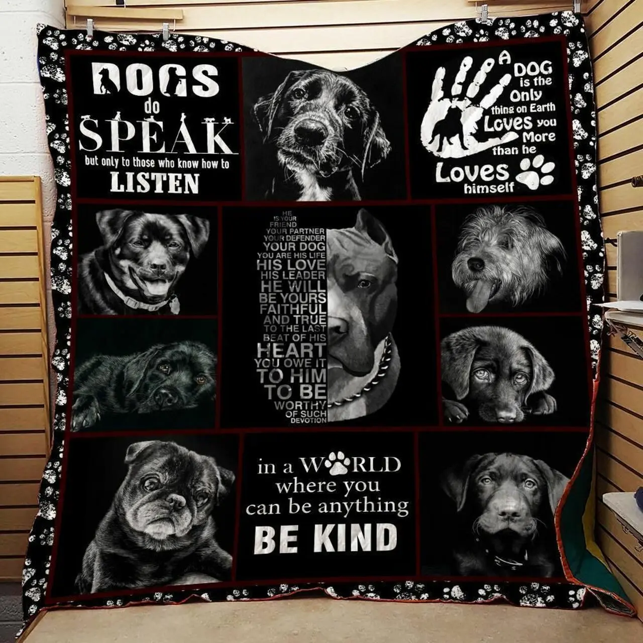 Save The Dog - Customize Quilt Blanket and Home Decor