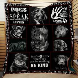 Save The Dog - Customize Quilt Blanket and Home Decor