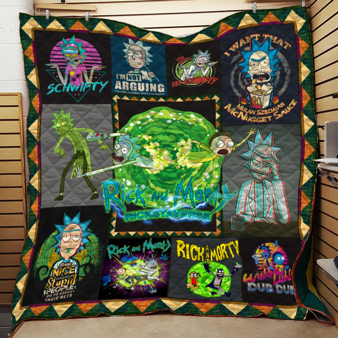Saving Rick Quilt and Home Decor