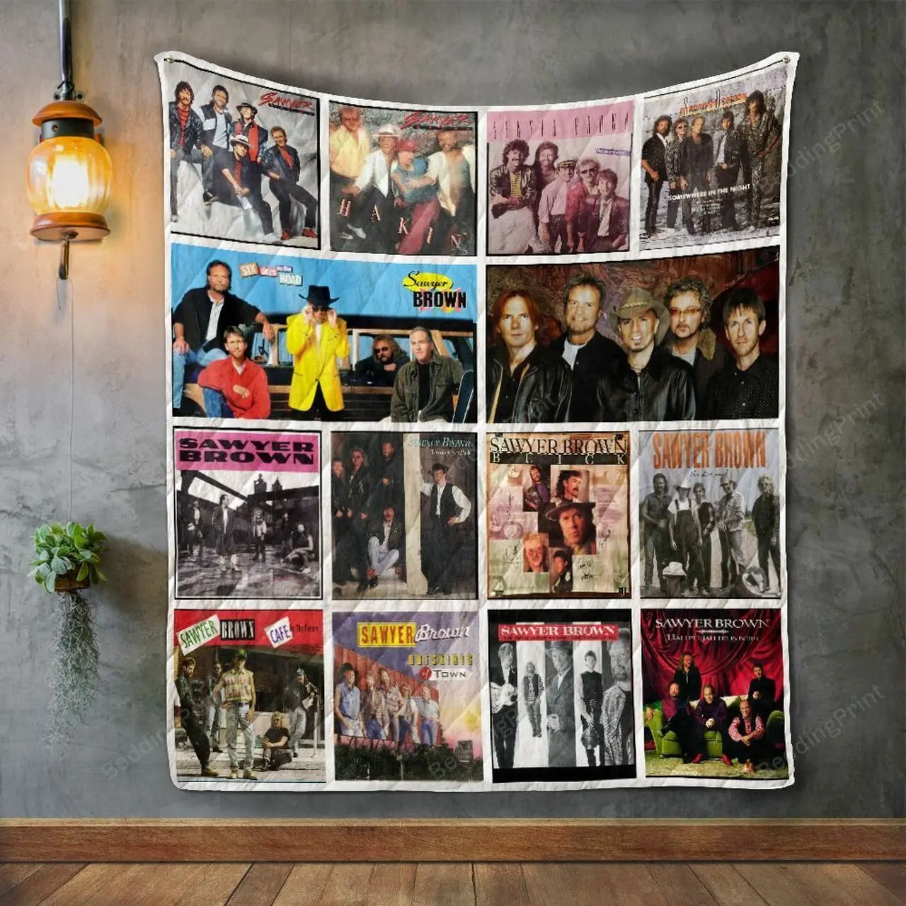 Sawyer Brown Album Covers Quilt Blanket and Home Decor
