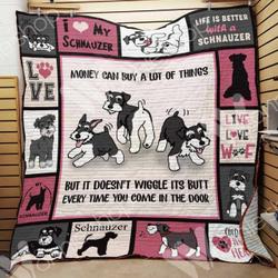 Schnauzer Dog Quilt Job and Home Decor