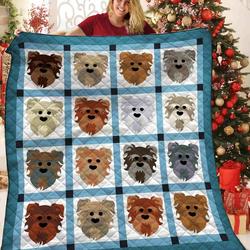 Schnauzer JFJ12267 3D Customized Quilt 2707 and Home Decor
