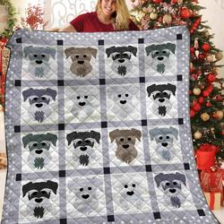 Schnauzer JFJ12268 3D Customized Quilt 2707 and Home Decor