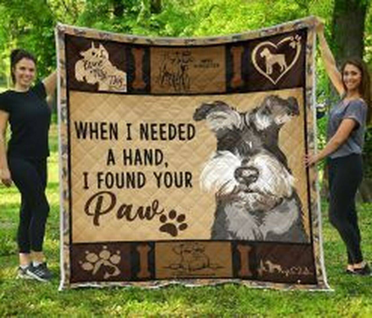 Schnauzer2 Quilt Blanket Posph Dhc0301578Dd and Home Decor