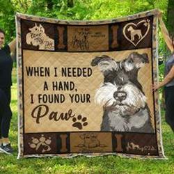 Schnauzer2 Quilt Blanket Posph Dhc0301578Dd and Home Decor