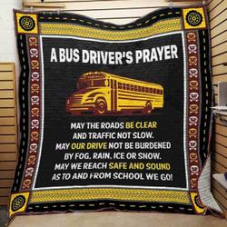 School Bus Driver JFJ12279 3D Customized Quilt 2707 and Home Decor