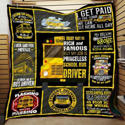 School Bus JFJ12280 3D Customized Quilt 2707 and Home Decor
