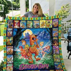 Scooby Doo Quilt Blanket Scooby Doo Cartoon Club Fan Gifts Birthday Christmas and Home Decor