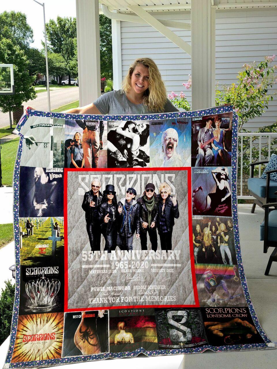 Scorpions Band Anniversary Quilt Blanket and Home Decor
