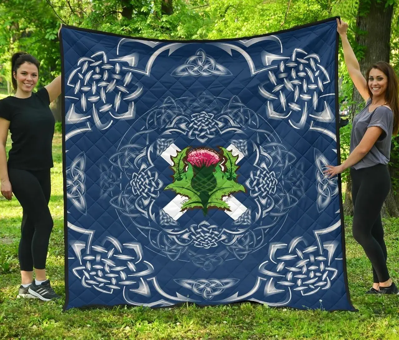 Scotland Premium Saltire Thistle Jv Quilt Derqze and Home Decor
