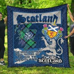 Scotland Quotes Premium Blanket  Bn04  Quilt and Home Decor