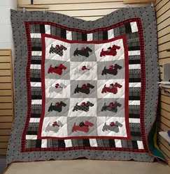 Scottie Dog HUR33270 3D Customized Quilt 2407 and Home Decor