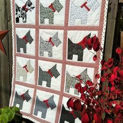 Scottie Dog Quilt Tdhfc and Home Decor