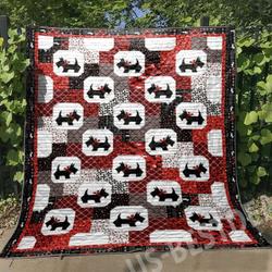 Scottie Love All Bl Awesome Ah Quilt Derqpv and Home Decor