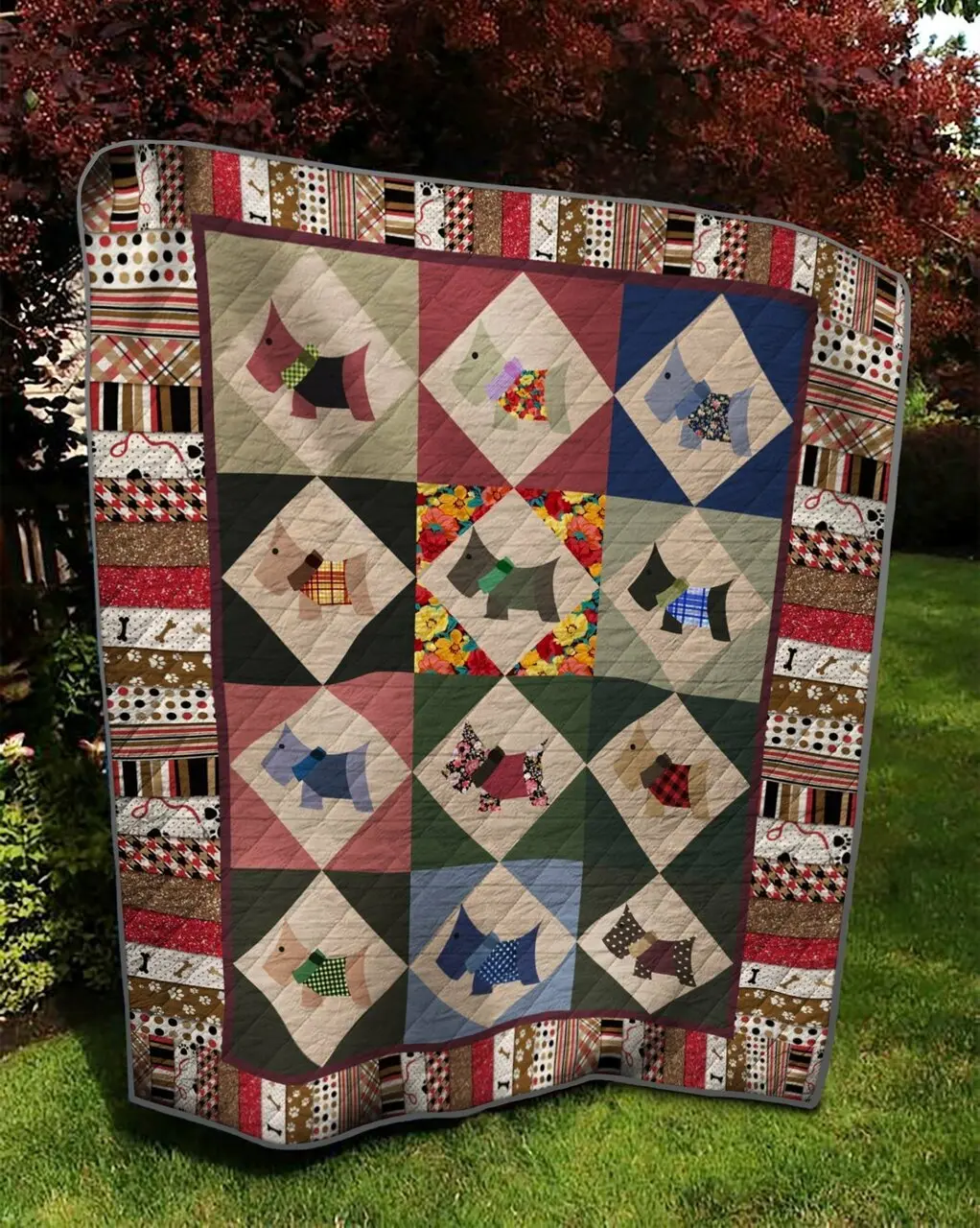 Scottie Quilt Tdhbs and Home Decor