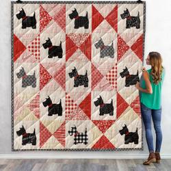 Scotties HUR11929 3D Customized Quilt 2307 and Home Decor