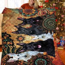Scottish Terrier JFJ12329 3D Customized Quilt 2707 and Home Decor