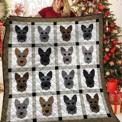 Scottish Terrier JFJ12330 3D Customized Quilt 2707 and Home Decor