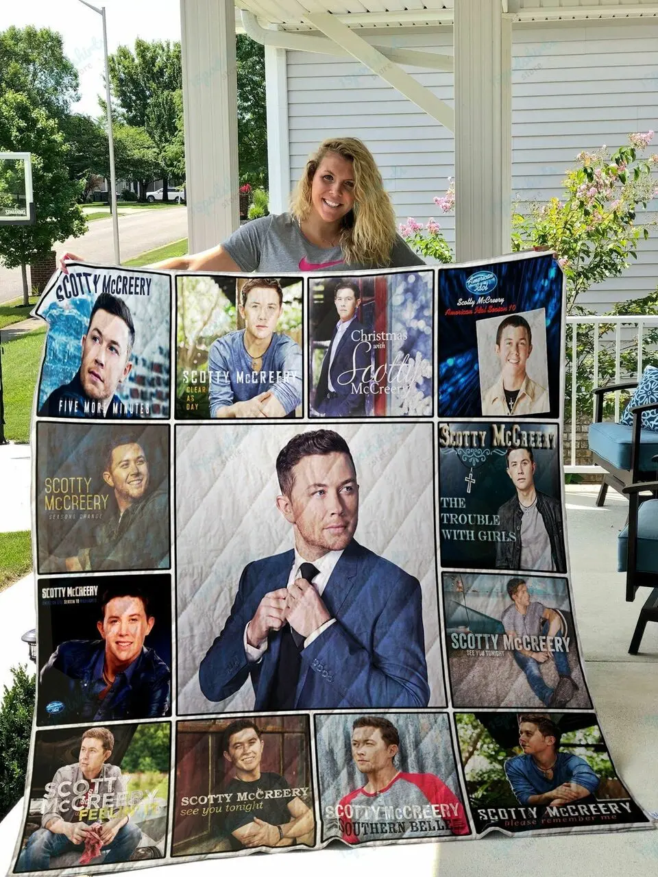 Scotty Mccreery Quilt Blanket and Home Decor
