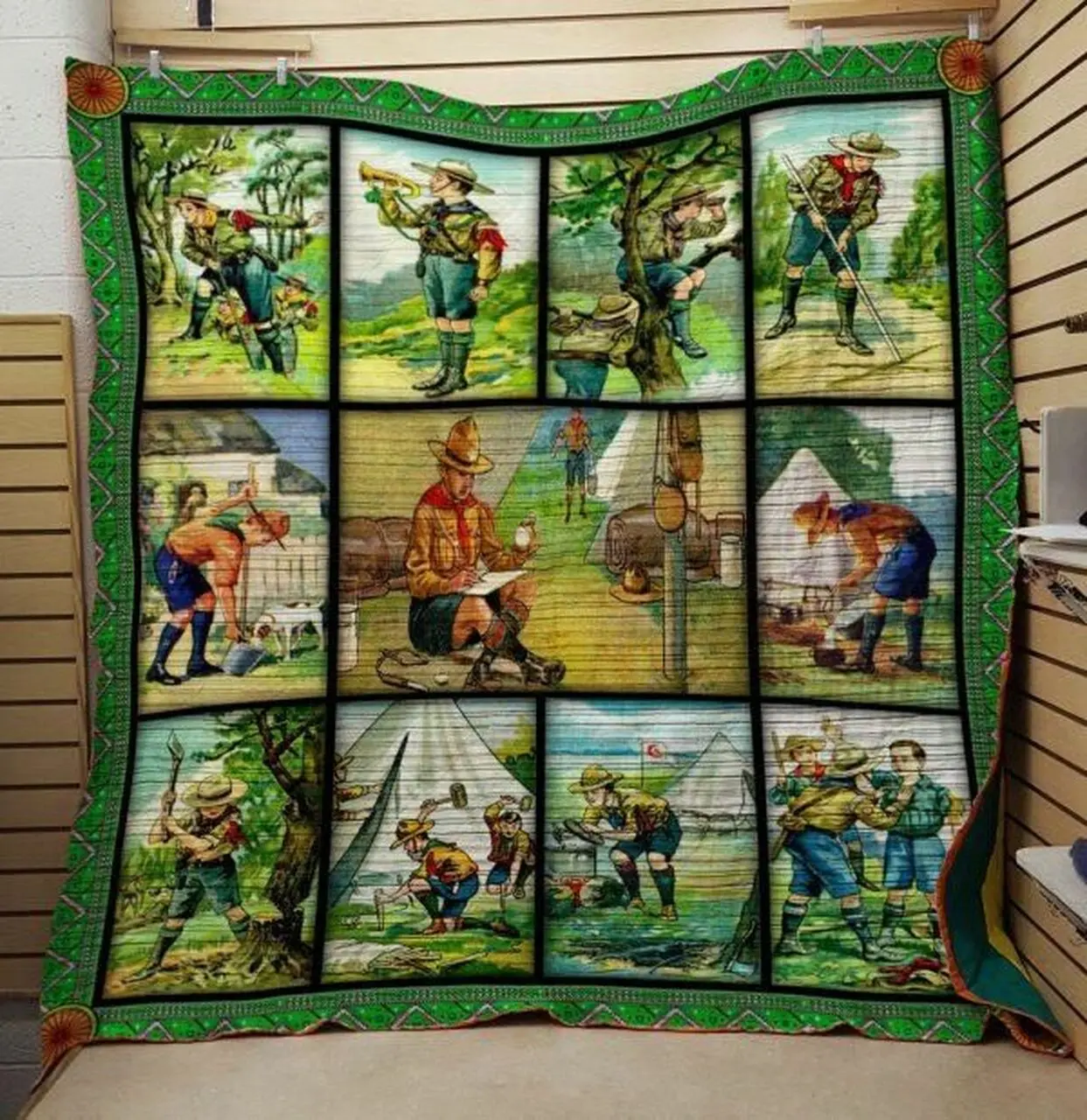 Scout Man 3D Personalized Customized Quilt Blanket 35 and Home Decor