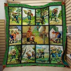 Scout Man 3D Personalized Customized Quilt Blanket 35 and Home Decor