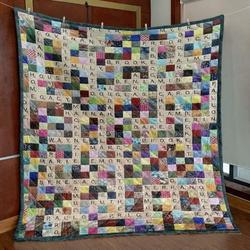 Scrabble Book Quilt Blanket Qq26  Quilt and Home Decor