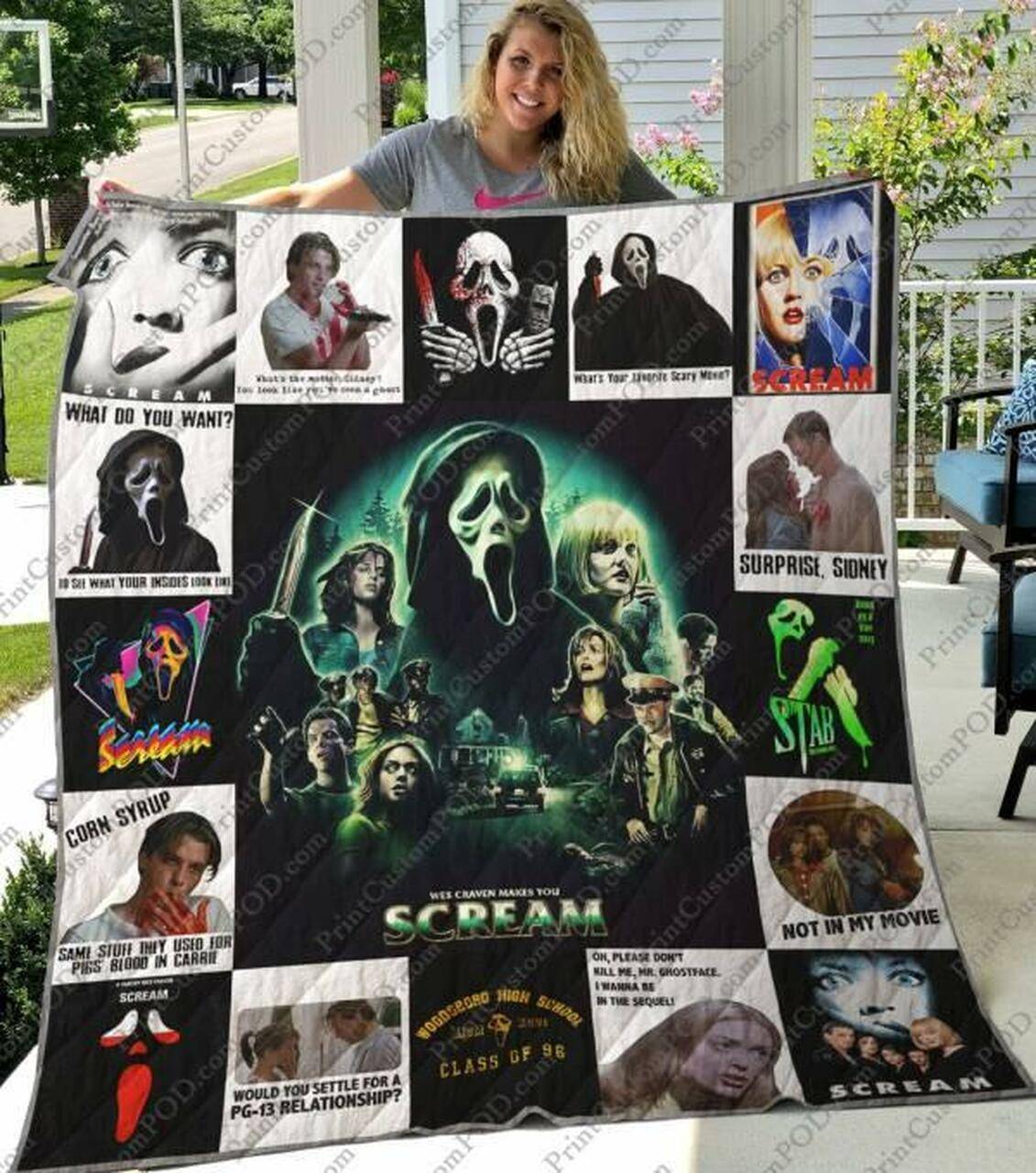 Scream Quilt Blanket Limited Quilt Blanket and Home Decor