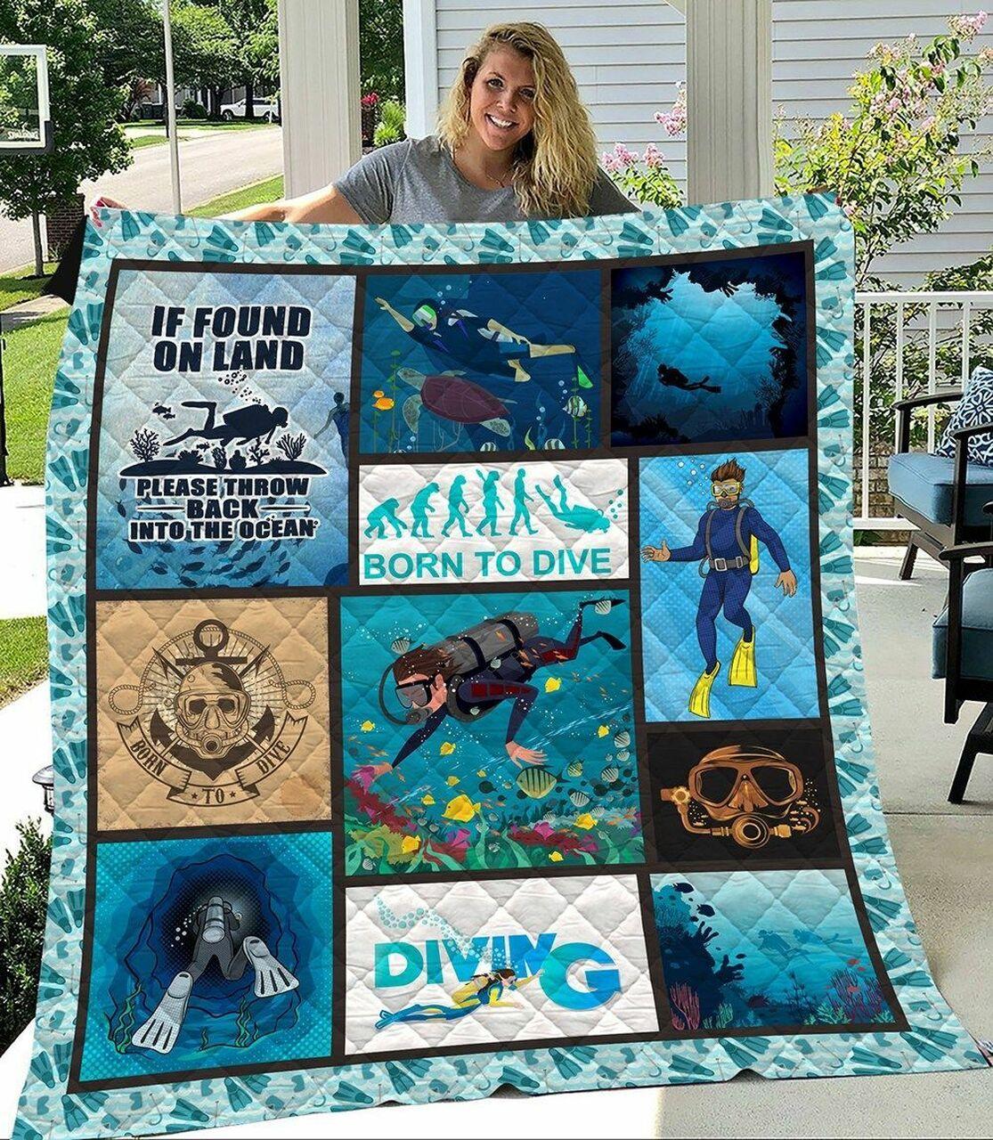 Scubadiving Lover JFJ12336 3D Customized Quilt 2707 and Home Decor