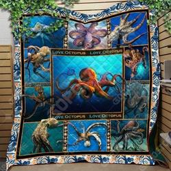 Sea Love Octopus Quilt Tdhog and Home Decor