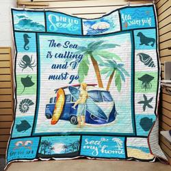 Sea Quilt Blanket and Home Decor