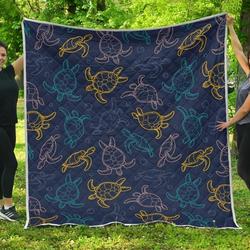 Sea Turtle Baby 3D Customized Quilt and Home Decor