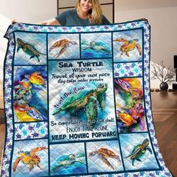 Sea Turtle Quilt Blanket C9B040601Ta and Home Decor