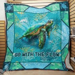Sea Turtle Quilt Blanket Dhc06021488Td and Home Decor