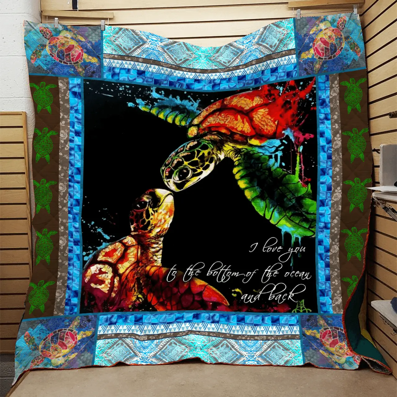 Sea Turtle Quilt Fjr and Home Decor