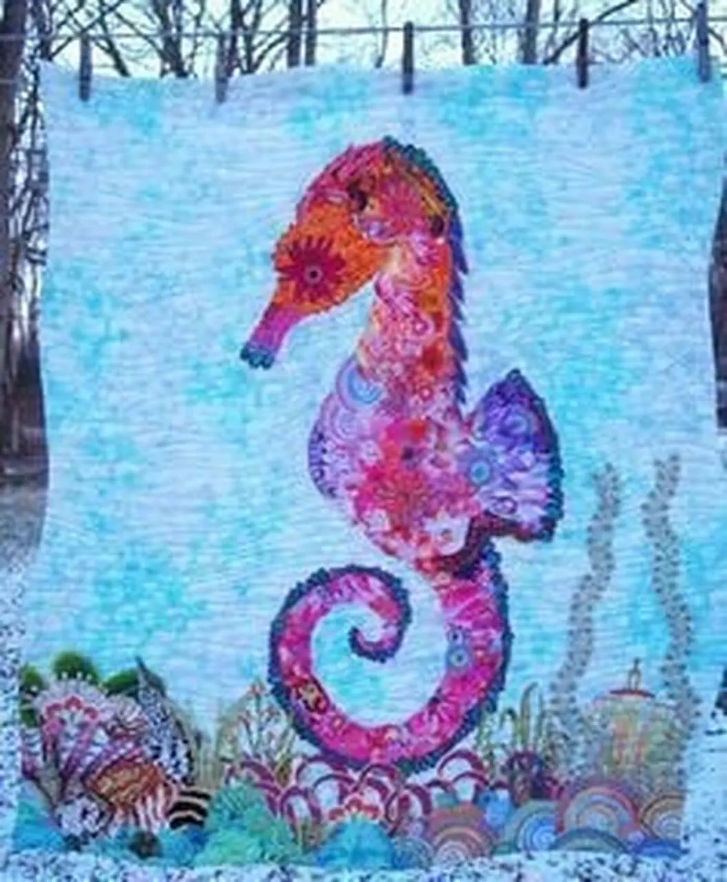 Seahorse Quilt Tdhcf and Home Decor