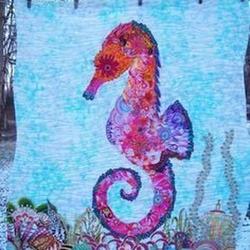 Seahorse Quilt Tdhcf and Home Decor