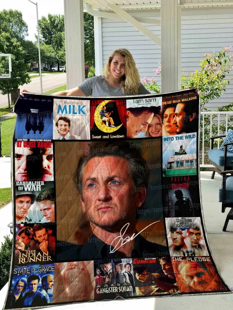 Sean Penn The Indian Runner Quilt Blanket Great Customized Blanket Gifts For Birthday Christmas Thanksgiving and Home Decor