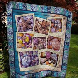 Seashell P040407 Quilt Blanket  Quilt and Home Decor
