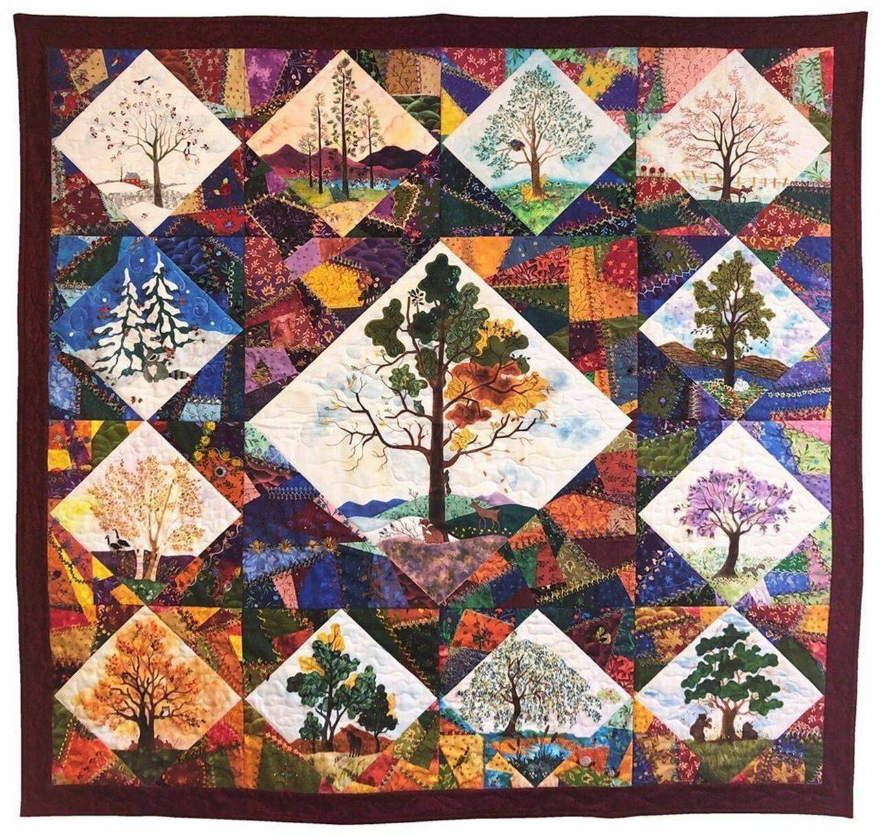 Season Tree Quilt Tdhpg and Home Decor