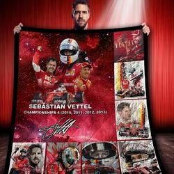 Sebastian Vettel Quilt Blanket Bs1142 and Home Decor